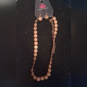 *NWT* PAPARAZZI *CLEARANCE* Copper Choker with Matching Earrings